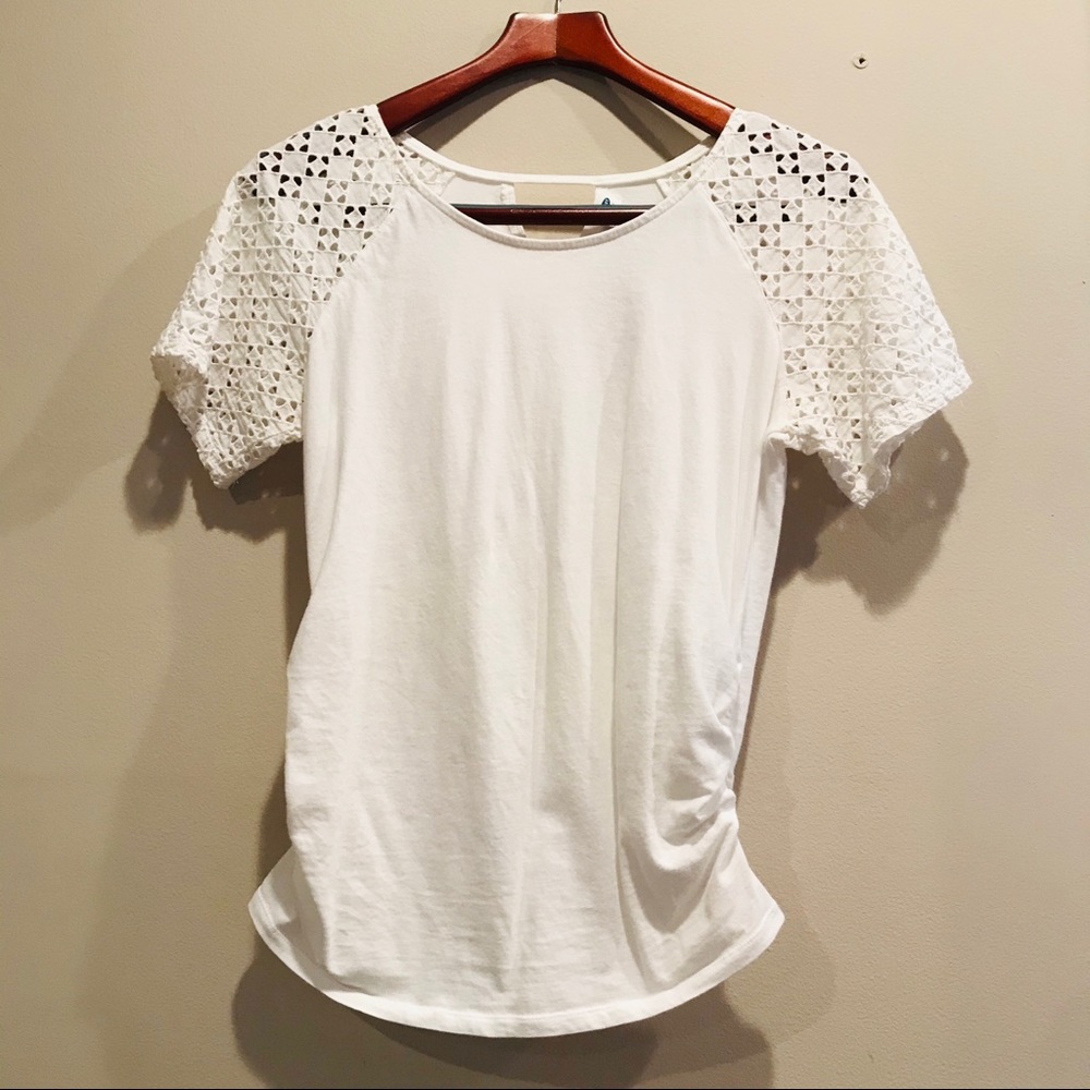 Old Navy White Maternity Shirt - XS